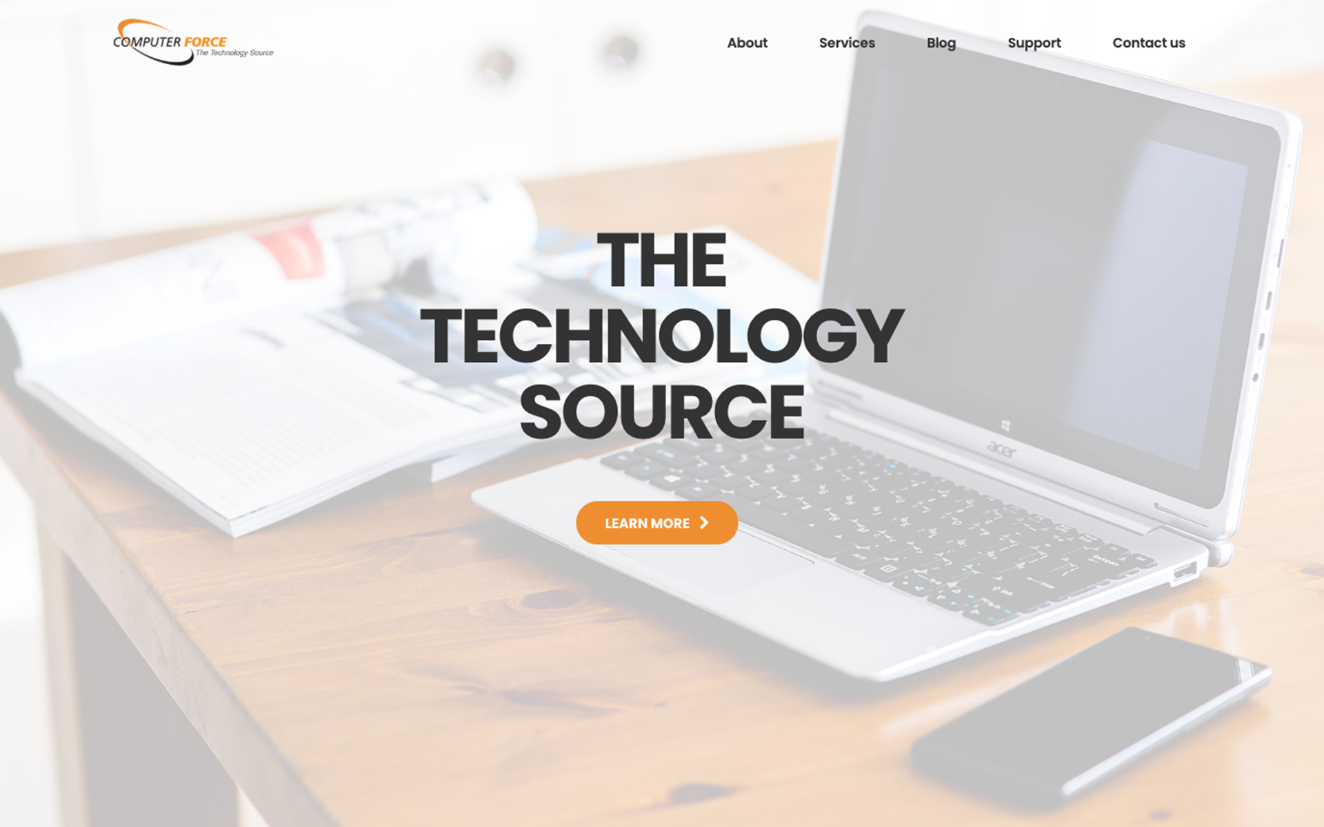 Computer Force website homepage