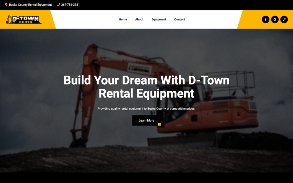 D-Town Rents website homepage